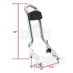22 Tall Backrest Sissy Bar Fit Pour Harley 09-23 Cvo Road Street Glide Road King