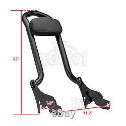 22 Tall Backrest Sissy Bar Pour Harley Touring Cvo Road Glide Street Road King