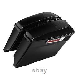 4 couvercles de sacoches rigides allongées pour haut-parleurs 6x9 pour Road King Street Glide 2014-2024
