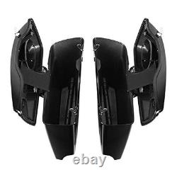 4 couvercles de sacoches rigides allongées pour haut-parleurs 6x9 pour Road King Street Glide 2014-2024