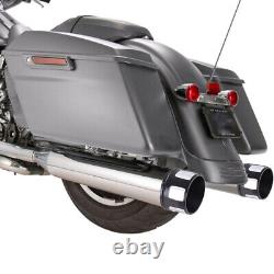 4 échappements de mégaphone CNC Slip-On pour Harley 95-16 Road King Street Glide