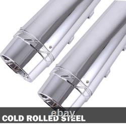 4 silencieux à enfiler pour tuyaux d’échappement pour Harley DNA Electra Road King Street Glide
