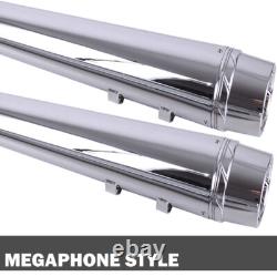 4 silencieux à enfiler pour tuyaux d’échappement pour Harley DNA Electra Road King Street Glide