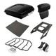 5.5 Coffre Razor Avec Coussin De Dossier Pour Touring Road King Street Glide 2014 Et Plus R&eacute;cent