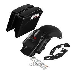 5 Sacoches Arrières Allongées S'adaptent Pour Harley Electra Road King Street Glide