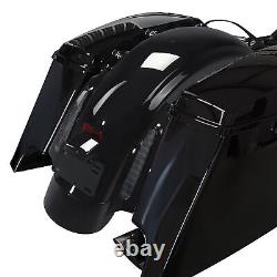 5 Sacoches Arrières Allongées S'adaptent Pour Harley Electra Road King Street Glide