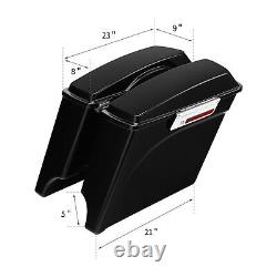 5 Sacoches Arrières Allongées S'adaptent Pour Harley Electra Road King Street Glide