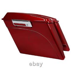 5 Sacoches rigides allongées adaptées pour Harley Road King Street Glide 1993-2013