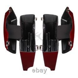 5 Sacoches rigides allongées adaptées pour Harley Road King Street Glide 1993-2013