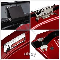5 Sacoches rigides allongées adaptées pour Harley Road King Street Glide 1993-2013