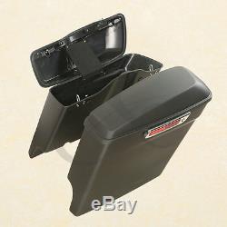 5 Sacs De Selle Pour Harley Étirées Hd Touring Road King Street Glide 2014-2020