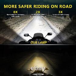 7 Phare LED à LED pour Electra Glide/Road King/Street Glide avec DRL ambre Hi-Lo