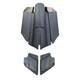 7 Sacoches Allong&eacute;es En Fibre De Verre Pour Touring Road King Street Glide 2014+