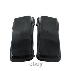94-13 Road King Street Glide Couvercles de sacoches rigides pour haut-parleurs 6x9 Noir brillant Vivid Black