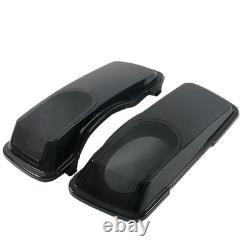 94-13 Road King Street Glide Couvercles de sacoches rigides pour haut-parleurs 6x9 Noir brillant Vivid Black