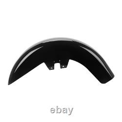 Aile avant compatible avec Harley Touring Road King Street Glide 1989-2013 Noir vif