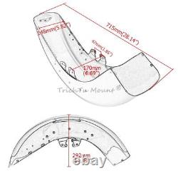 Aile avant noir vif pour Harley Touring Street Glide Road King 2014 et plus, USA