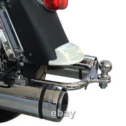 Attelage de remorque en chrome adapté pour Harley Electra Street Glide Road King 2009-2013