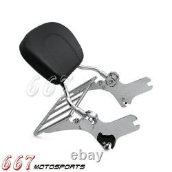 Back Rest Sissy Bar Porte-bagages Pour Harley Road King Street Glide 1997-2008