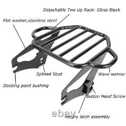 Backrest Sissy Bar & Two-up Sac À Bagages Pour 09-22 Harley Road King Street Glide