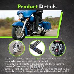 Barre de protection MOFUN Flat Out pour Harley Road King Street Glide 97-08