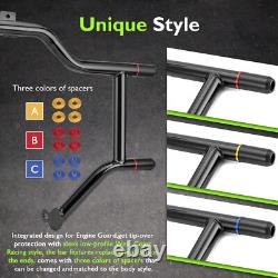 Barre de protection MOFUN Flat Out pour Harley Road King Street Glide 97-08