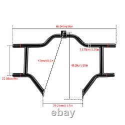 Barre de protection avant pour moteur pour Harley Touring Road King Street Glide 1997-2008