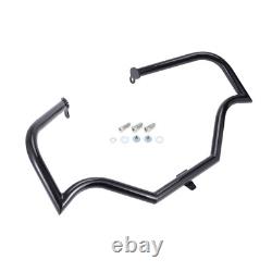 Barre de protection de moteur noire/chrome pour autoroute pour Road King Street Glide Ultra 09+