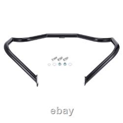 Barre de protection de moteur noire/chrome pour autoroute pour Road King Street Glide Ultra 09+