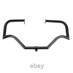 Barre de protection de moteur noire/chrome pour autoroute pour Road King Street Glide Ultra 09+