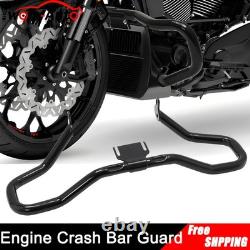 Barre de protection moteur noire pour Harley Touring Road King Street Glide 2014-2025