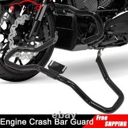 Barre de protection moteur noire pour Harley Touring Road King Street Glide 2014-2025
