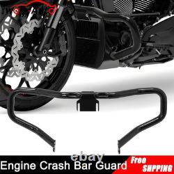 Barre de protection moteur noire pour Harley Touring Road King Street Glide 2014-2025