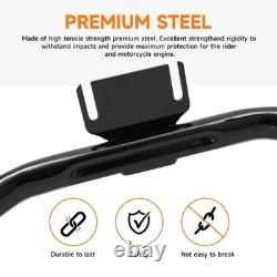 Barre de protection moteur noire pour Harley Touring Road King Street Glide 2014-2025