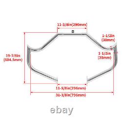 Barre de protection moteur pour autoroute pour Harley Electra Street Glide Road King 1997 et plus.