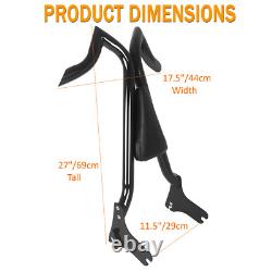 Barre de sissy détachable de 27'' pour Harley Road King Street Glide 1997-2008 repose-dos