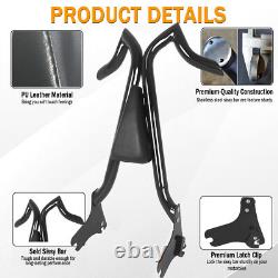 Barre de sissy détachable de 27'' pour Harley Road King Street Glide 1997-2008 repose-dos