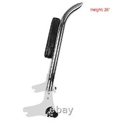 Barre de soutien arrière Sissy de 26'' pour Harley Touring Road King Street Electra Glide 97-08