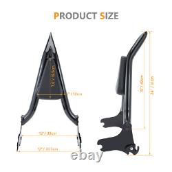 Barre de soutien arrière haute de 24 pouces pour Harley Road King, Street Glide, Electra Glide 97-08