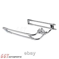 Barres de protection de sacoches chromées pour Harley Road King, Street Glide et Electra Glide 2014-2022