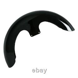 Black 23 Wrap Front Fender Pour Harley Touring Electra Street Road Glide King