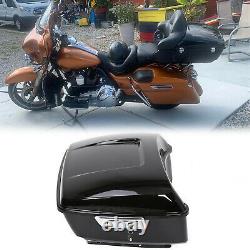 Black King Tour Pack Pak Coffre Pour Harley 2014-2021 Touring Road Street Glide