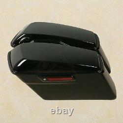 Black Saddlebags Hard Fit Pour Harley Touring Road Street Glide Special 2014-2022