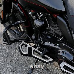 Cale-pieds de plancher pour conducteur adaptés pour Harley Touring Street Glide Road King 00 et plus récent