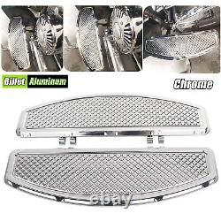 Cale-pieds étirés en chrome pour conducteur Harley Road King Street Glide FLTR 86-23