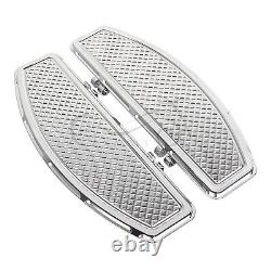 Cale-pieds étirés en chrome pour conducteur Harley Road King Street Glide FLTR 86-23