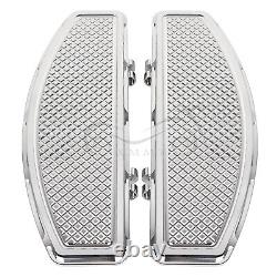 Cale-pieds étirés en chrome pour conducteur Harley Road King Street Glide FLTR 86-23