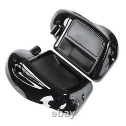Carénage inférieur de jambe ventilé 6,5 pouces pour haut-parleurs Harley Road King Street Glide 14-25
