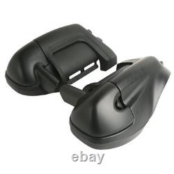 Carénages de protection de jambes noirs mats avec crash bar pour Road King Street Glide 2009-2013