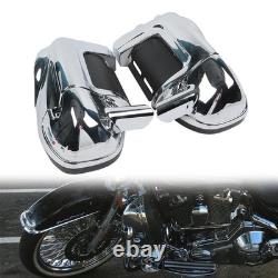 Carénages inférieurs chromés ventilés pour les jambes avec boîte à gants pour Road King Street Glide 1983-2013